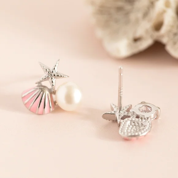 Ocean Treasures Studs (S925) - Only 3 left! - Picture 5 of 7